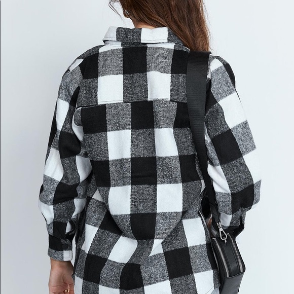 Princess Polly Analee Jacket in Black/White Size L/XL New with tag - Picture 4 of 10